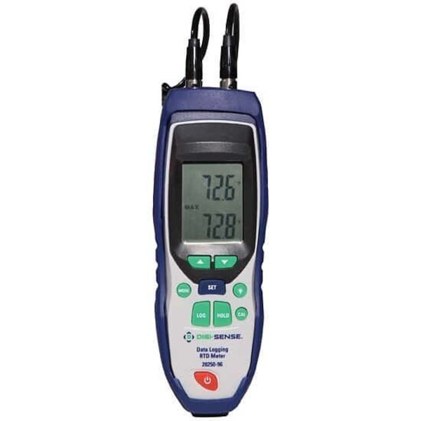 Digi-Sense RTD Thermometer, 2-Input Data Logging, N 20250-96